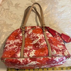 Coach bag with matching wallet and coin purse.